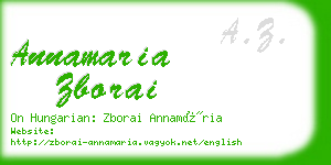 annamaria zborai business card